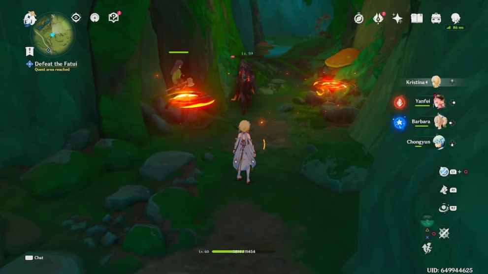 Eliminate Fatui enemies in Genshin Impact