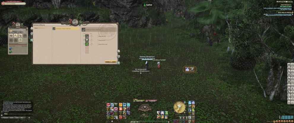 crafting log in ffxiv