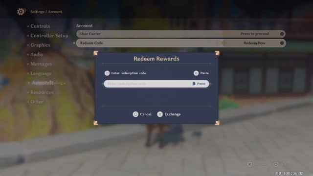 How To Redeem Codes in Genshin Impact