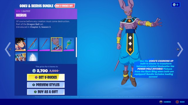 Beerus Outfit