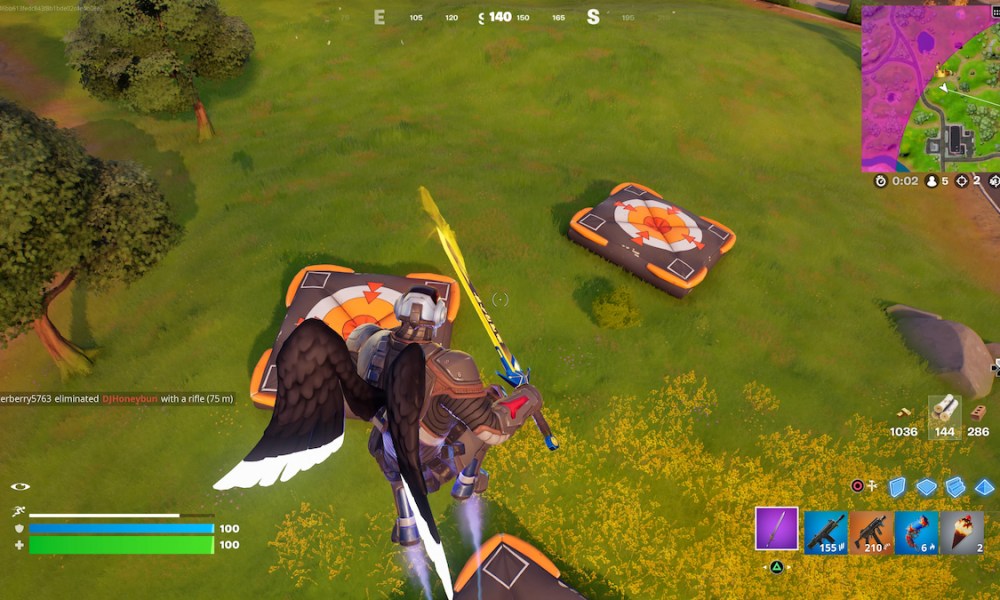 How to Bounce on 3 Separate Crash Pads Without Landing in Fortnite