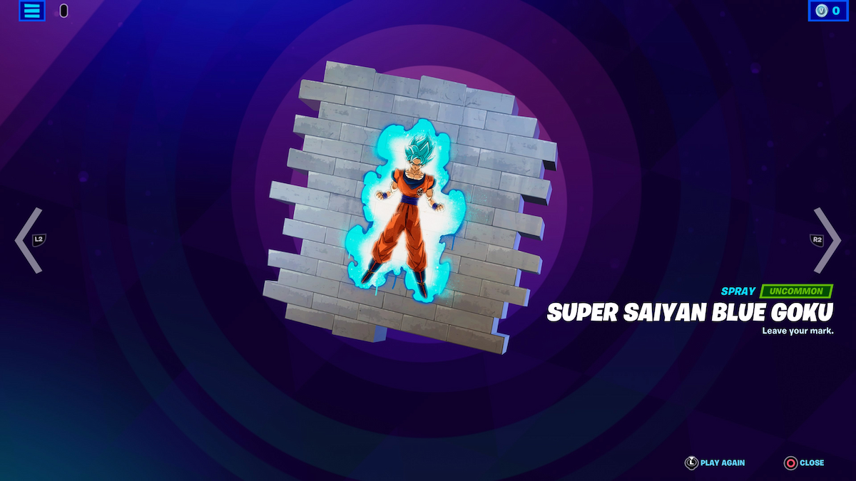 Super Saiyan Blue Goku Spray
