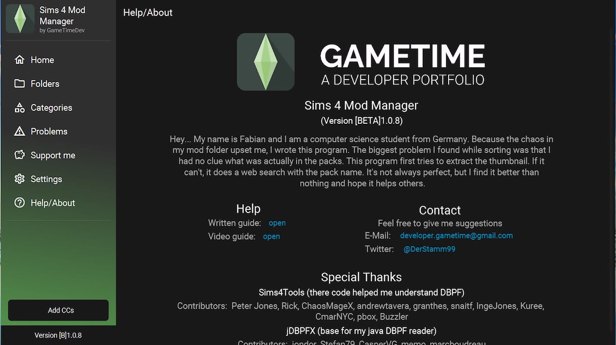 Best Sims 4 Mod Manager GameTimeDev Or Raxdiam   TS4MM By GameTimeDev Interface 