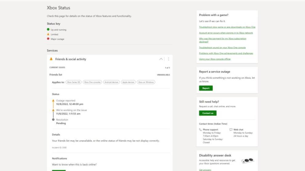 Xbox Server Status