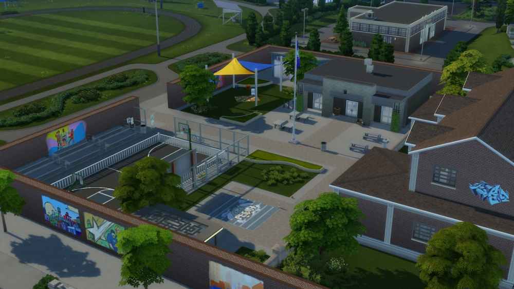 Outdoor area in The Sims 4