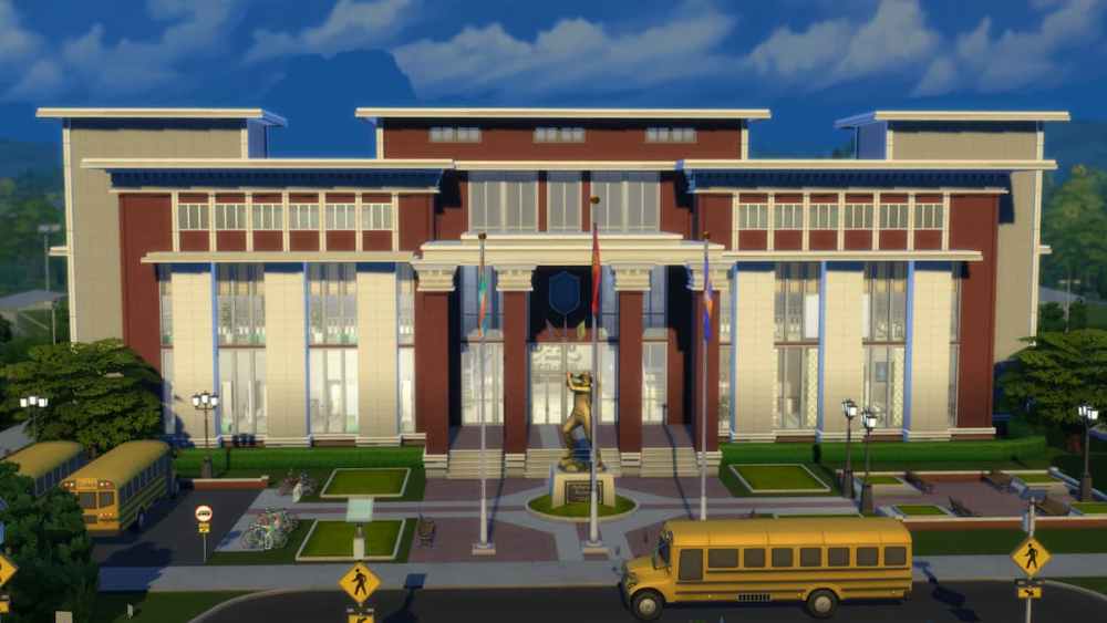 A Simple High School Build in The Sims 4