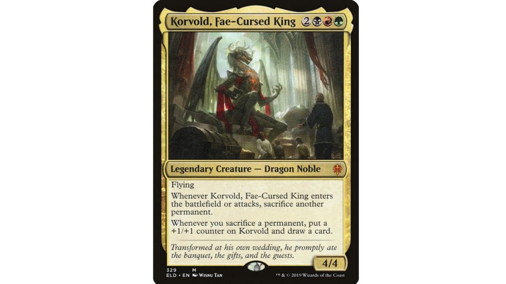 korvold-dragon fae cursed mtg