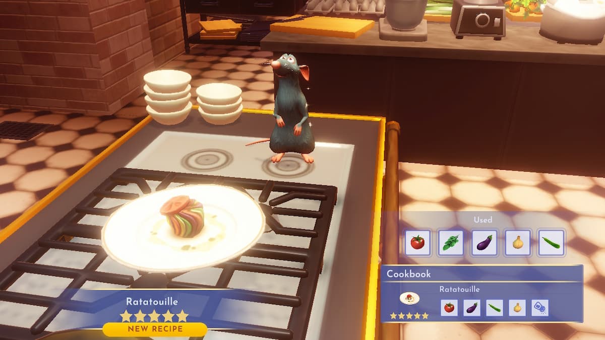 How to make the Ratatouille recipe in Disney Dreamight Valley