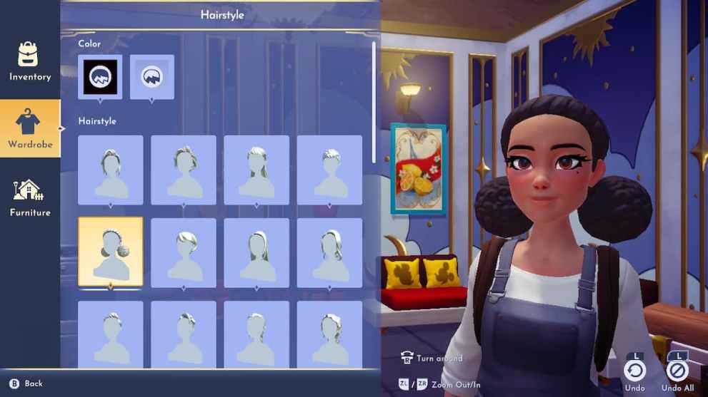 Option 5 in Disney Dreamlight Valley Haircuts