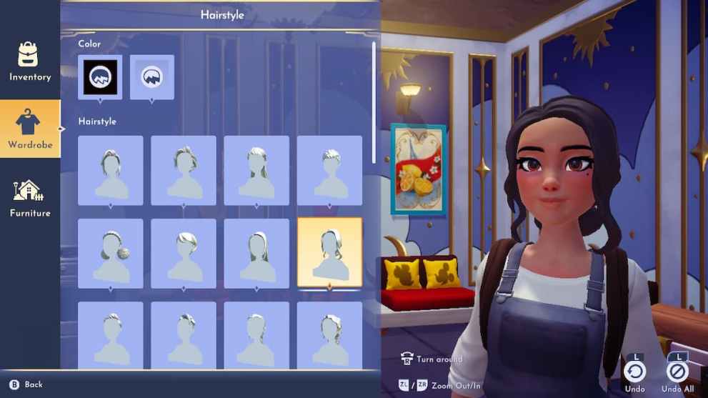 Option 8 in Disney Dreamlight Valley Haircuts