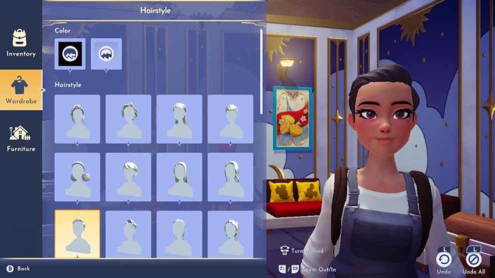 Option 9 in Disney Dreamlight Valley Haircuts