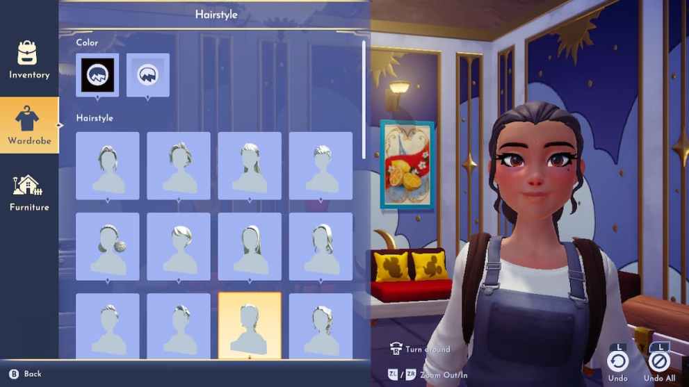 Option 11 in Disney Dreamlight Valley Haircuts