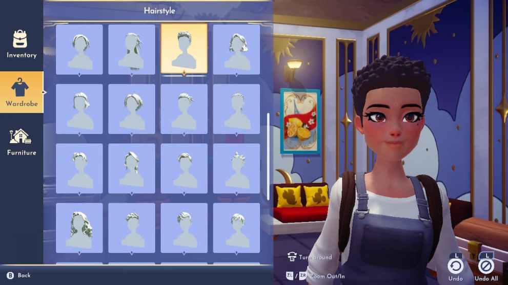 Option 15 in Disney Dreamlight Valley Haircuts