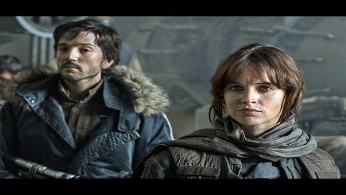 Cassian Andor and Jyn Erso in Rogue One