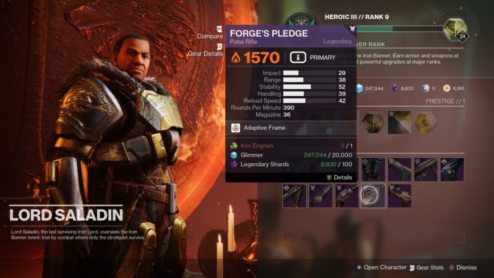 How to Get the Pledge Iron Banner Pulse Rifle in Destiny 2