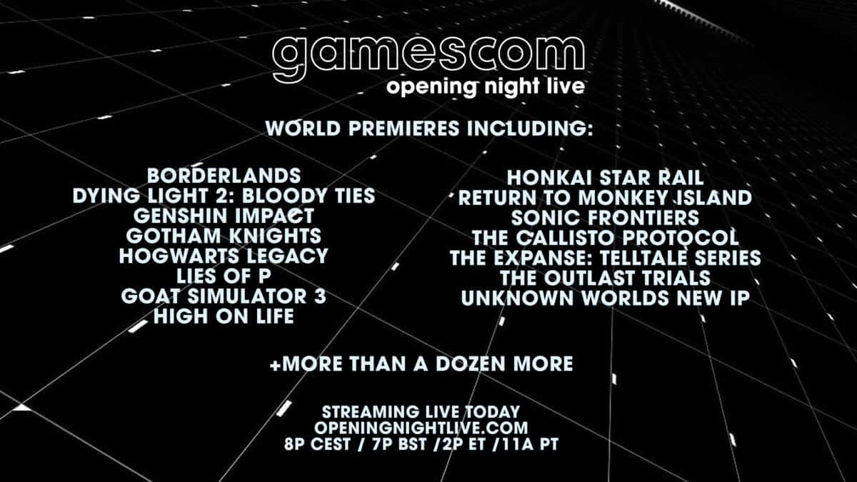 gamescom lineup