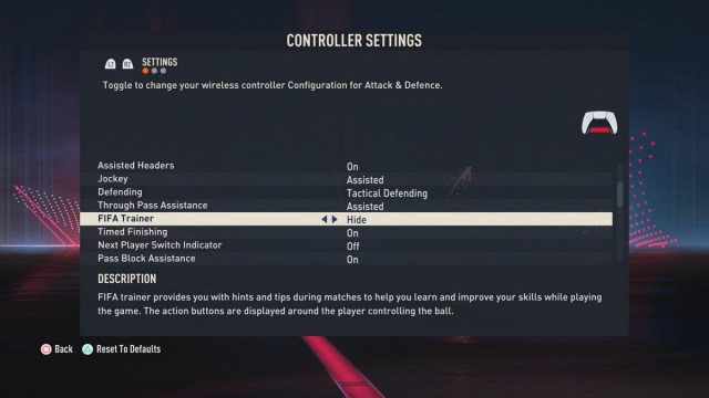 FIFA 23 Best Controller or Game Settings for FUT 23 PS4 & PS5 