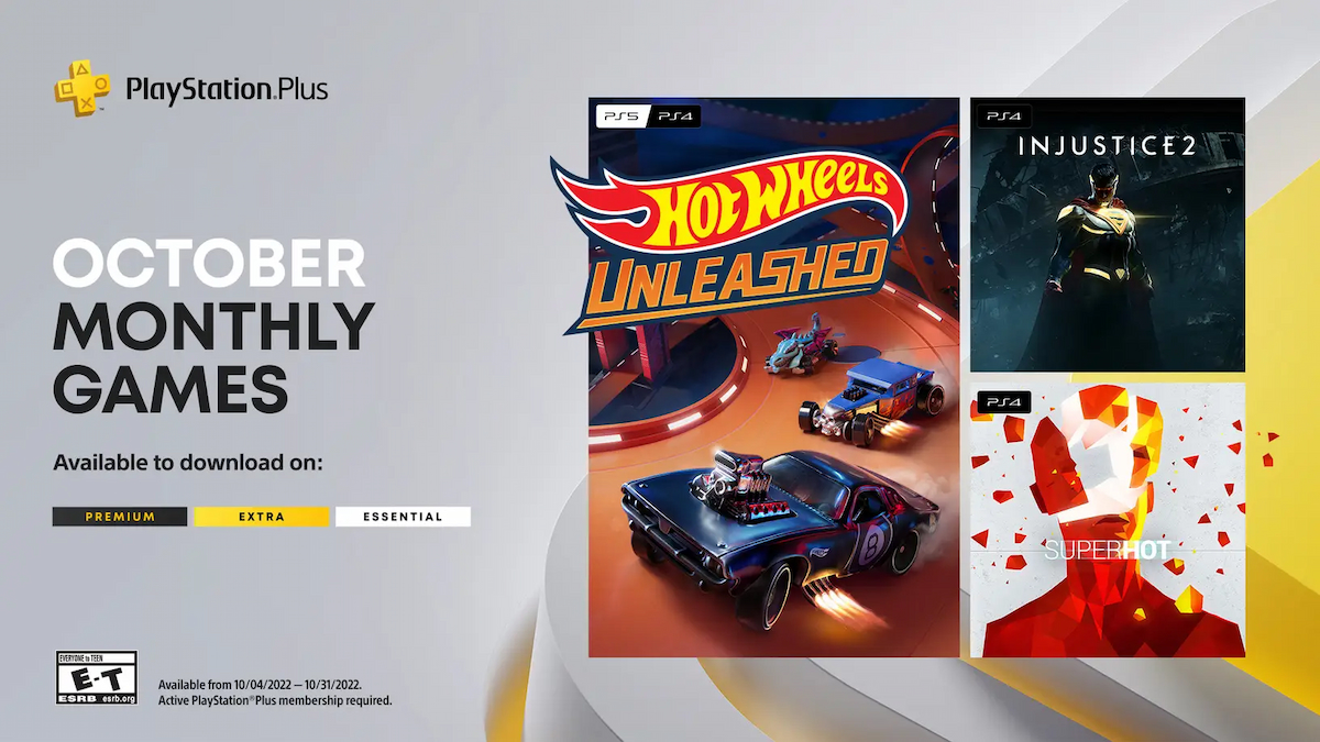 PlayStation Plus Essential Games for October 2022 Announced: Hot Wheels Unleashed & More