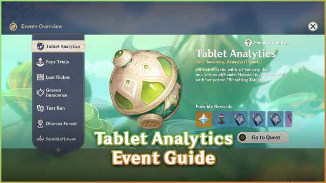 How to Complete Tablet Analytics Event