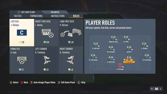 fifa 23 custom tactics player roles screen