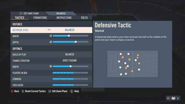 fifa 23 custom tactics team tactic screen