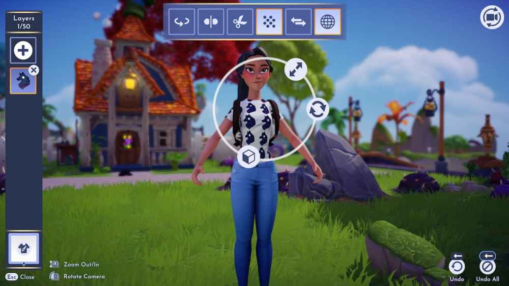 Creating outfits in Disney Dreamlight Valley