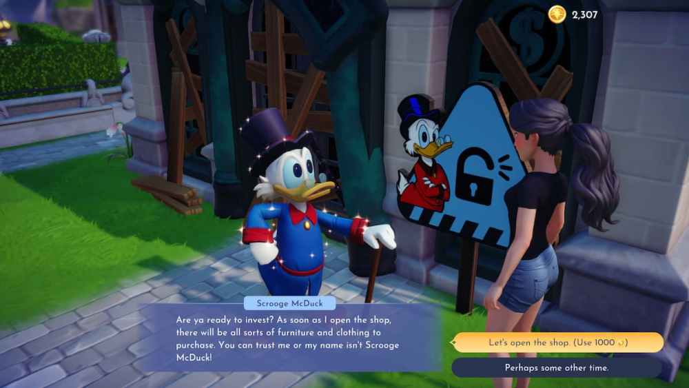 Scrooge McDuck in Disney Dreamlight Valley