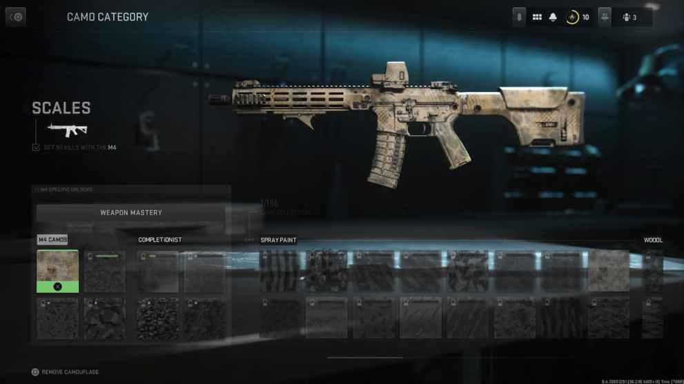 MW2 Scales Camo on M4