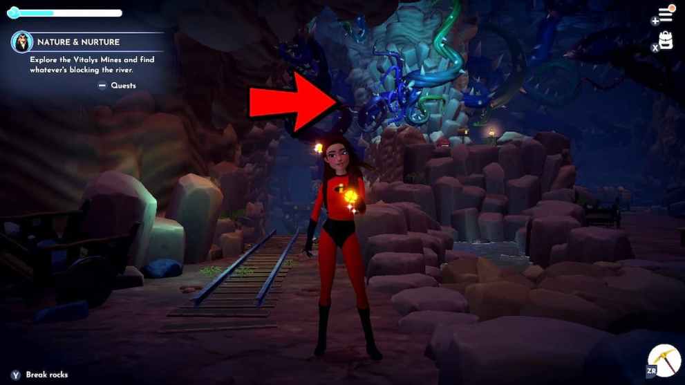 Locating the river blockage in Disney Dreamlight Valley