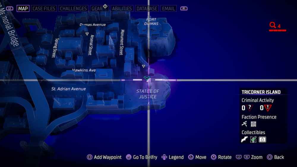 Gotham Knights Batarang Locations 43 - Tricorner Island