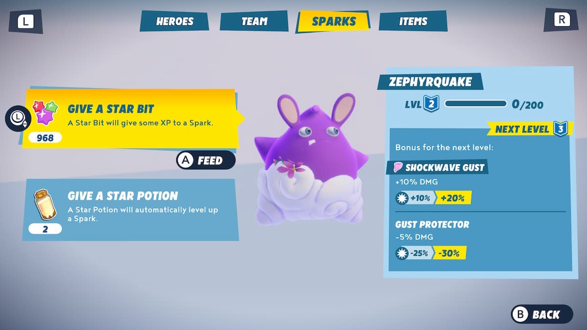 At What Hero Levels Are Sparks Level Caps Raised in Mario + Rabbids Sparks of Hope_