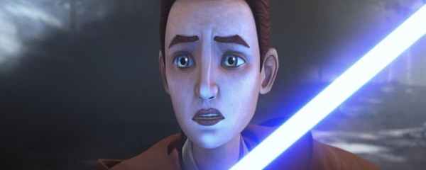 a scared Caleb Dume during Order 66