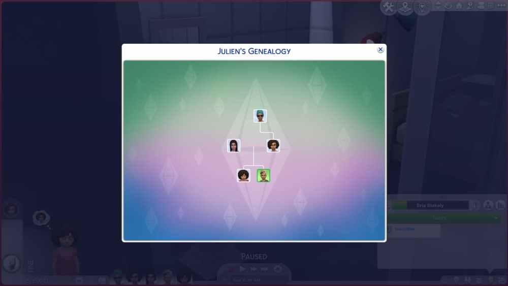 Un EP Generations pourrait étendre la fonctionnalité limitée de l'arbre généalogique des Sims 4.