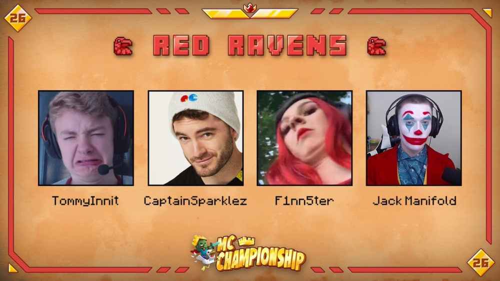 Minecraft Championship MC 26 Teams: Red Ravens