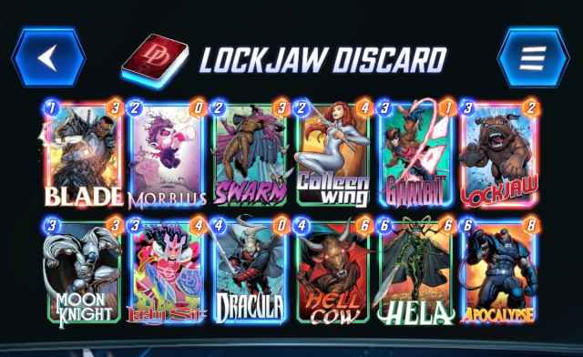 lockjaw discard deck in marvel snap