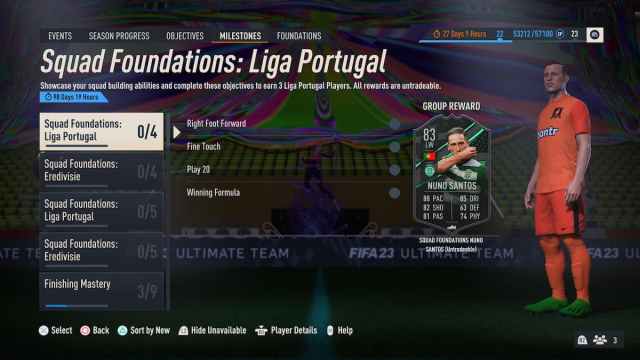 EA FC 24 Liga Portugal Squad Foundations objective set: How to