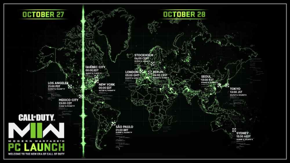 Map of Call of Duty: Modern Warfare 2 PC Launch