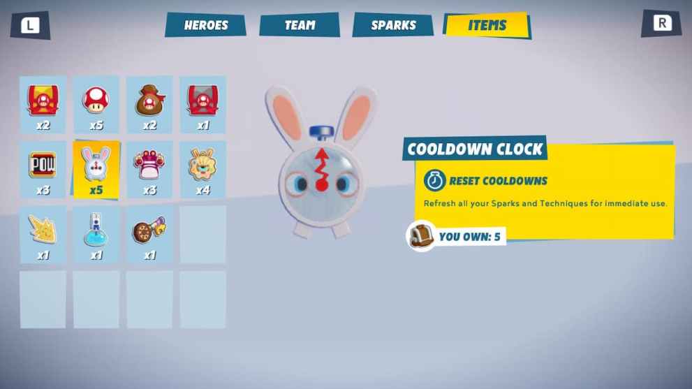 get cool down clock first in Mario + Rabbids Sparks of Hope