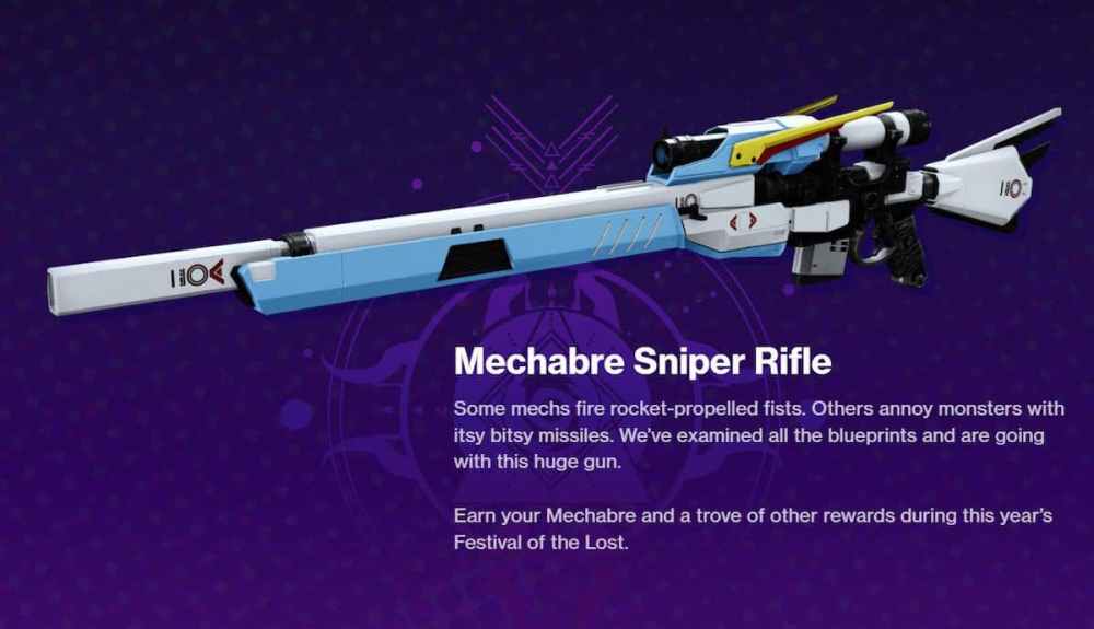 Destiny 2 Festival of the Lost Event Rewards - Mechabre Sniper Rifle