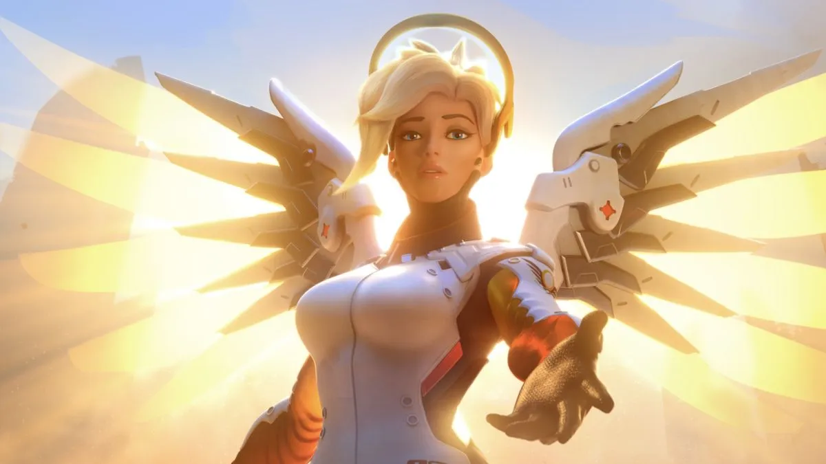 How to super jump with mercy in Overwatch 2