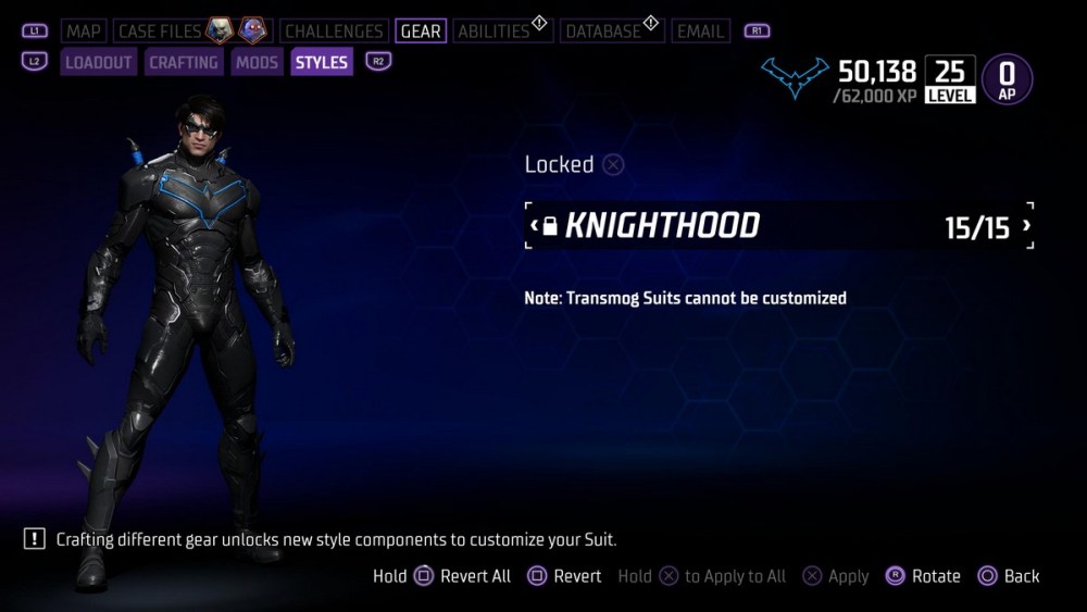 Nightwing Gotham Knights Knighthood