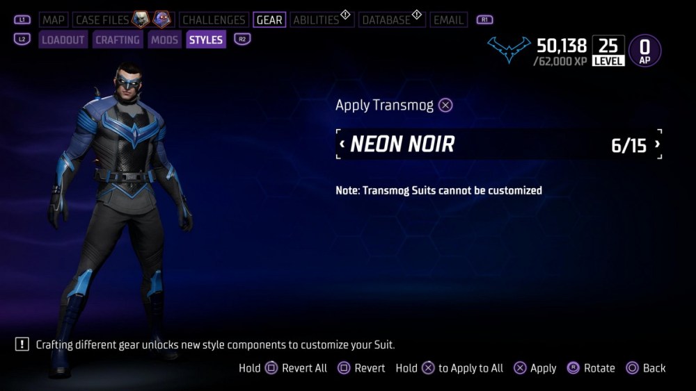 Nightwing Gotham Knights Neon Noir