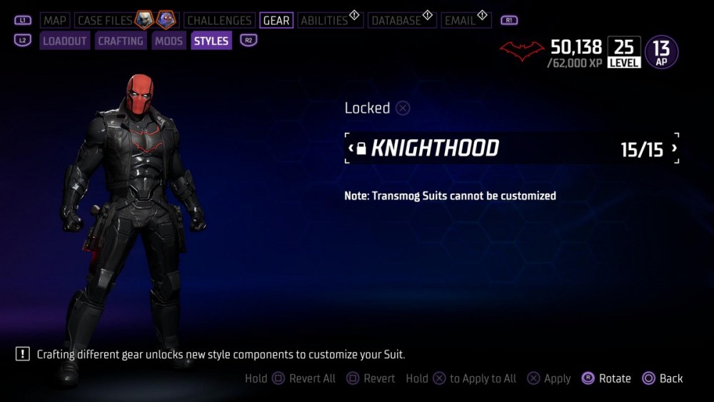 Red Hood Gotham Knights Knighthood
