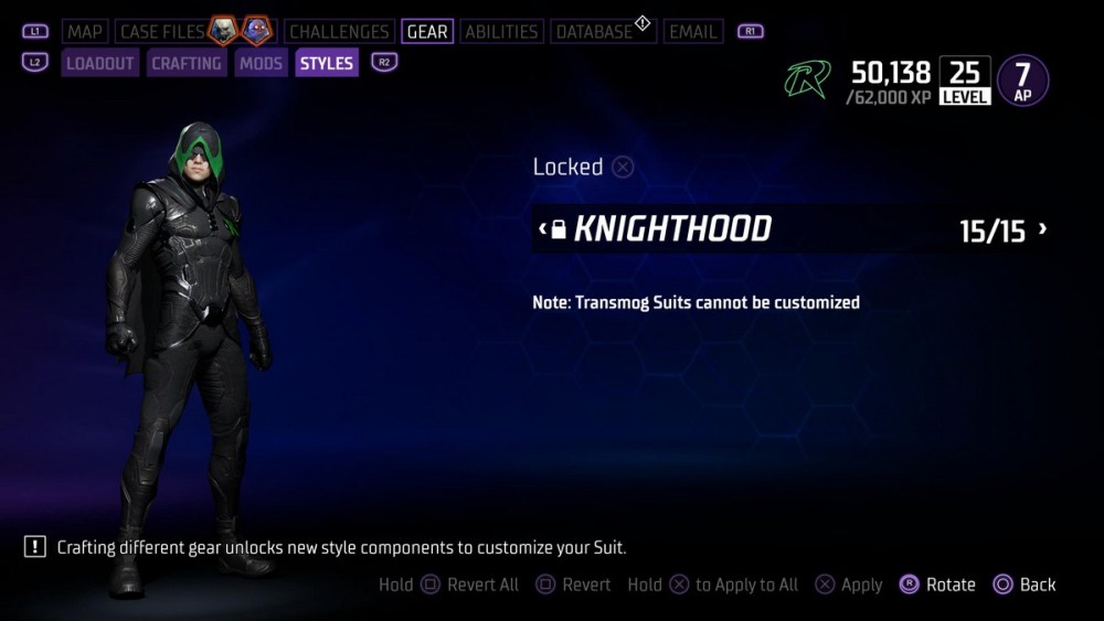 Robin Gotham Knights Knighthood