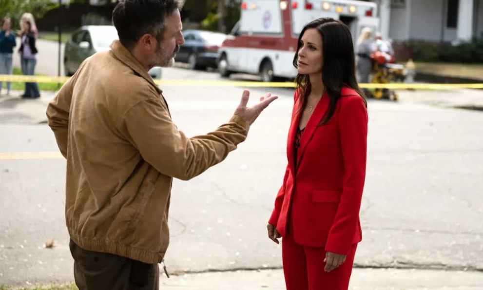 David Arquette and Courtney Cox in Scream (2022)