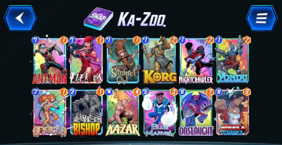 marvel snap kazoo deck