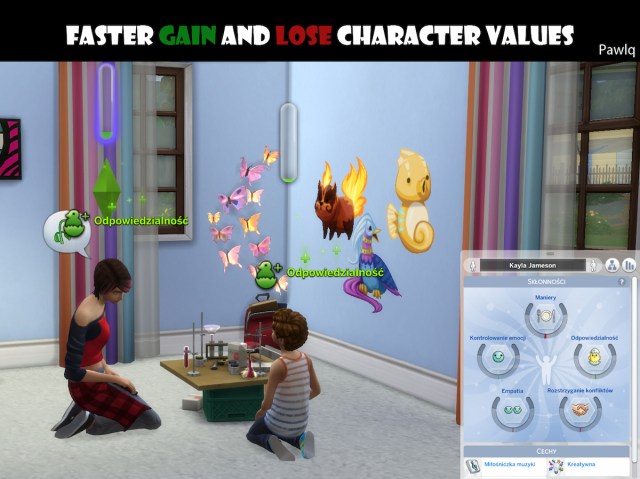 Sims character value mod