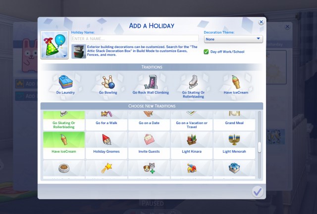 Sims Holidays mod