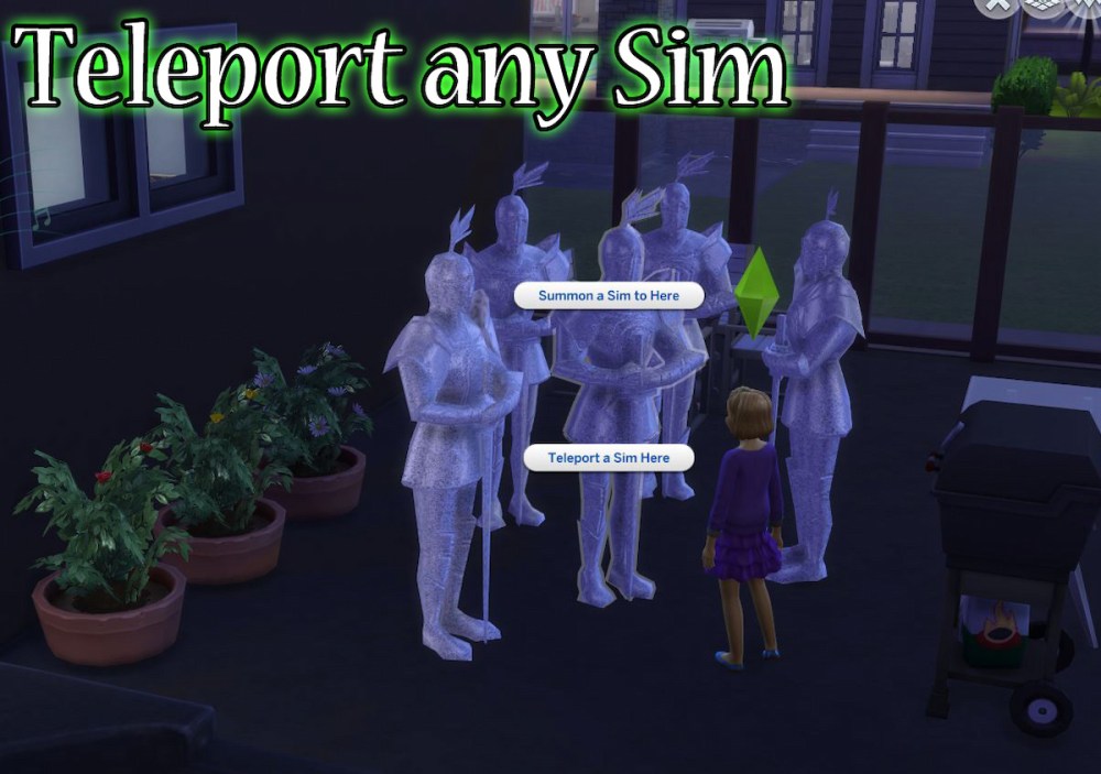 Sims teleport mod