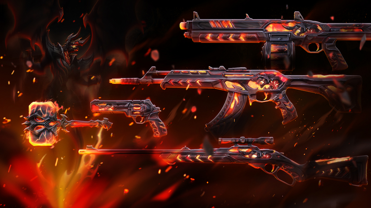 new valorant weapon skin bundle is called crimsonbeast